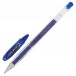 Ручка гелевая UNI-BALL (Япония) Signo, СИНЯЯ, корпус прозрачный, узел 0,7мм, линия 0,4мм, UM-120