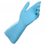 Перчатки латексные MAPA Vital Eco 117, хлопчатобумажное напыление, размер 8, M, синие, шк 1282