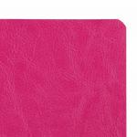 Блокнот А5 (148x218 мм), BRAUBERG "Metropolis Ultra", под кожу, резинка, 80 л., розовый, 111024