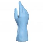 Перчатки латексные MAPA Vital Eco 117, хлопчатобумажное напыление, размер 10, XL, синие, шк 1206