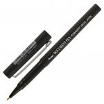 Ручка-роллер PENTEL (Япония) Document Pen, ЧЕРНАЯ, корпус черный, узел 0,5мм, линия 0,25мм, MR205