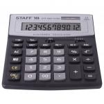 Калькулятор настольный STAFF STF-888-12-BS (200х150мм) 12 разрядов, ЧЕРНЫЙ, СЕРЕБРИСТ ВЕРХ,250451