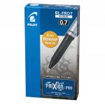 Ручка стираемая гелевая с грипом PILOT Frixion Pro, ЧЕРНАЯ, корпус с печатью, линия 0,35мм,BL-FRO-7