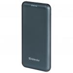 Аккумулятор внешний DEFENDER EXTRALIFE 10000F, 10000 mAh, 2 USB, Li-pol, синий, 83663