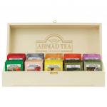 Чай AHMAD "Contemporary" набор в деревянной шкатулке, ассорти 10 вкусов по 10 пакетиков по 2г, Z583