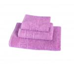 Комплект махровых полотенец, 3 штуки (40*70, 50*90, 70*140 см) (Розово-сиреневый)