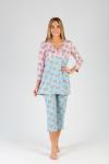 Комплект женской пижамы   Анабель туника+бриджи
