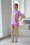 Пижама подростковая Звездочки лиловый