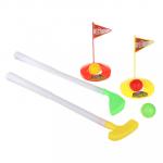SILAPRO Набор для гольфа детский, 10 пр.: (корзина 43см, 2 лунки, 2 клюшки, 3 мячей), пластик