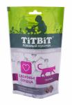 TiTBiT для кошек Хрустящие подушечки с мясом индейки для здоровья сердца 60г 015414 Титбит