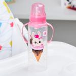 Бутылочка Mum&Baby 250 мл с ручками "Зайка мороженка" арт. 4644213