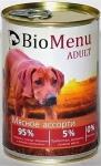 BioMenu ADULT Консервы для собак Мясное ассорти 95%-МЯСО 410 г