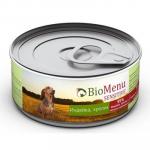 BioMenu SENSITIVE Консервы для собак Индейка/Кролик 95%-МЯСО 100 г