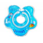 Круг Uviton для купания с погремушкой (голубой) арт. 0056