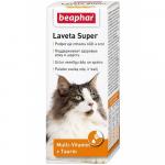 Беафар Витаминиз. лакомство «Laveta Super» для кошек для шерсти, 50 мл (12524)