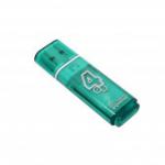 Флэш накопитель USB  4 Гб Smart Buy Glossy (green) 22041
