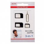 Адаптер для SIM-карты Activ 3 в 1 (nano/micro/mini) (черный) 29804