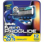 GILLETTE FUSION ProGlide Сменные кассеты для бритья 12шт