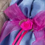 Мягкая игрушка BUDI BASA StS-237 Зайка Ми в синем платье с розовым бантиком 25см