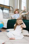 Глобус GLOBEN INT12100296 интерактивный зоогеографический детский с подсветкой 210мм с очками VR