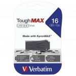 Флэш-диск 16GB VERBATIM ToughMAX, USB 2.0, черный, 49330