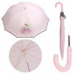Зонт-трость детский розовый "Облачко"