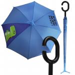 Зонт-трость детский голубой I have new idea