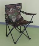 Кресло складное, подлокотники, подстаканник, 50х50х80 см, сталь d16 мм, цвет камуфляж