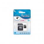 Карта флэш-памяти MicroSD  4 Гб Smart Buy +SD адаптер (class 4) 13681