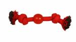 Игрушка для собак "Веревка-канат, 2 узла и мяч", 230мм