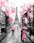 Париж в серо-розовых красках