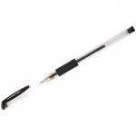 Ручка гелевая OfficeSpace черная, 0,5 мм, грип, GLL10_1331