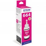 Чернила EPSON (C13T66434A)для СНПЧ EpsonL100/L110/L200/L210/L300/L456/L550 пурпурный ОРИГИНАЛЬНЫЕ