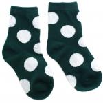 Детские носки 3-5 лет 15-18 см "Горошек" Зеленые