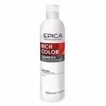 Epi91300, EPICA Rich Color / Шампунь для окрашенных волос с маслом макадамии и экстрактом виноградной косточки, 300 мл