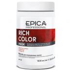 EPICA Rich Color Маска д/окрашенных волос, 1000 мл. с маслом макадамии и экстракт. виноград.кост