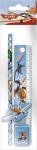 PLAB-US1-5020-H Набор канцелярский в ПП пакете с подвесом: линейка прозрачная 15 см, карандаш, точилка малая, ластик фигурный, размер 23х5,2х1,5 см, Planes