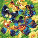 "Яркие бабочки" набор для выкладывания стразами