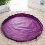 Развивающий коврик - сумка для игрушек «Котик», фиолетовый, d150 см, оксфорд