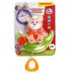 GW3627-R 254766   Развивающая заводная погремушка ТМ Умка "Медвежонок на луне" со звуком, на блистер