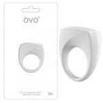 Эрекционное Вибро-кольцо OVO B6 VIBRATING RING WHITE, OVOB69109