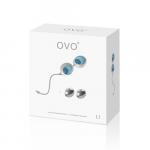 _Вагинальные шарики из силикона, L1 LOVE BALLS WHITE LIGHT BLUE, OVOL19307