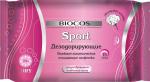 BioCos Влажные салфетки SPORT дезодорирующие для женщин уп. 15