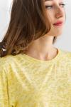 Блуза трикотажная с асимметрией - Линда | желтый
