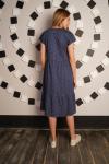 Платье женское со сборками - Аврил | синий