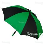 Огромный зонт-трость Fulton S837-097 BlackGreen Cyclone-1