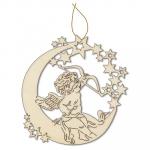 Заготовка для декорирования "Mr. Carving"   AD-040   "ангел на луне"   фанера   СК/Распродажа