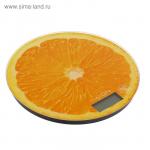 Весы кухонные LuazON LVK-701, электронные, до 7 кг, рисунок "Апельсин"