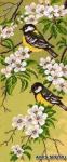 1054 Канва с рисунком 'Матренин посад' 'Весенний день', 24*47 см