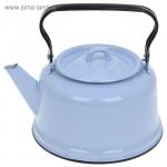 Чайник 3,5 л, закатное дно, цвет голубой